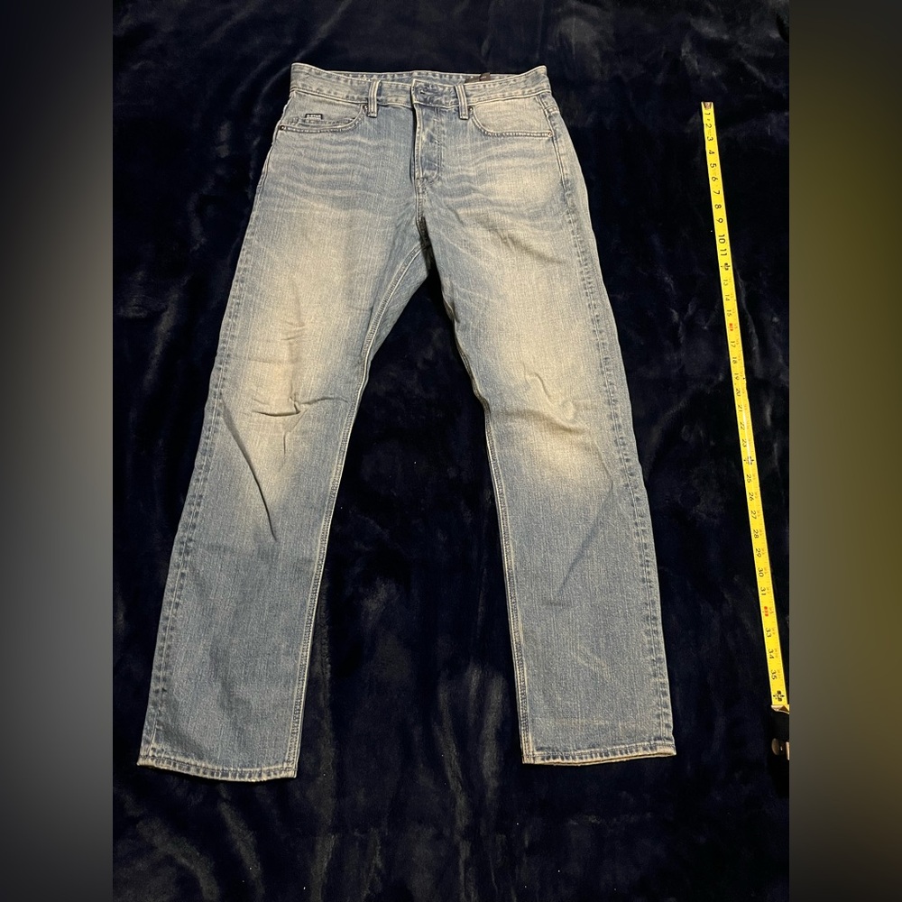 G-Star Blue Straight Jeans with Authentic Fading size 31/30